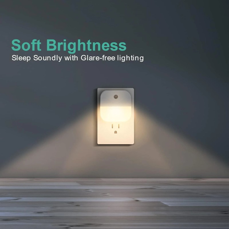 NightLight 6 Pack Plug in Warm White LED Night Light