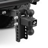 METOWARE Adjustable Trailer Hitch - Heavy Duty Tow Hitch Fits