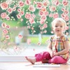 JarThenaAMCS 9 Sheets Spring Summer Floral Window Clings Hanging Pink