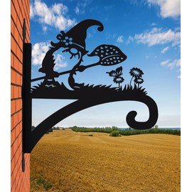 Heavy Bracket for Chimes,Not Easy to Break, Can be Used for Metal Hummingbird Feeder Stand, Wind Chime Hanger. Plant Hanger Indoor are More Lovely （Midget Chasing Butterfly） to Decorate Your Home