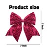 Bling Big Hair Bow Accessories Pink Sparkly Bow Hair Barrette
