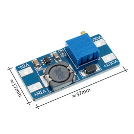 MT3608 2A Converter DC-DC 2-24V to 5-28V Step Up Voltage Regulator Adjustable Increase Booster Buck 5V 12V 24V (Pack of 1)