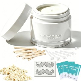 Nose Wax Kit Nose Hair for Men Women USB Fast Heat Smart Constant Temperature Applicator 40pcs Wooden Stick After Wipes Mustache Guard 15 20 Uses 277333, Deluxe White Nose Warmer Kit / 코 왁스 키트 남성 여성용 코털 USB 고속 열 스마트 일정한 온도 어플리케이터 40개 나무 스틱 애프터 물티슈 콧수염 가드 15 20가지 용도 277333, Deluxe White Nose Warmer Kit