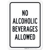 Sigo Signs No Alcoholic Beverages Allowed Sign, 10x7 Inches, 55