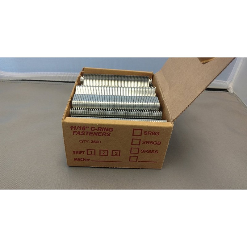 SR8G Galvanized Sharp Point Hog Rings