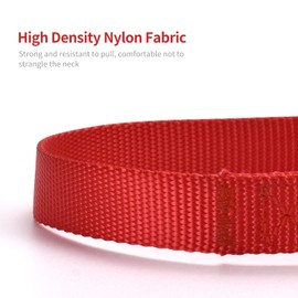 AUDWUD Thick Nylon Collar,Classic Adjustable,Multiple Colors,Suitable for Small,Medium and Large Dogs,4 Sizes