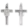The Face Of Christ / "In the Name of God"; "Get Behind Me Satan!" Crucifix - 2 1/4"