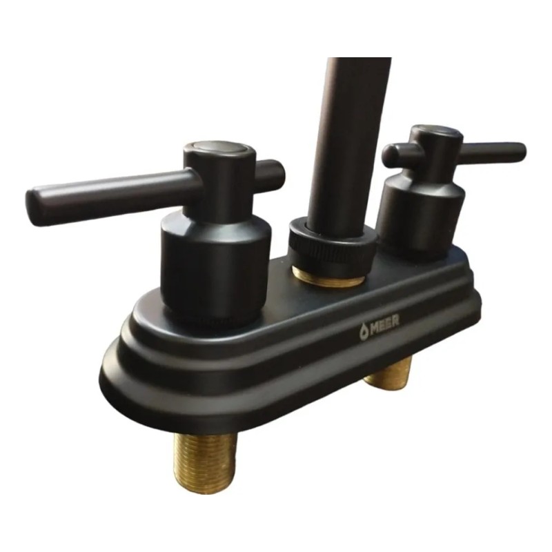 Mezcladora Para Lavabo Negro Mate Meer