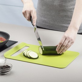 Zeal Straight to Pan” Slim Kitchen Chopping Board-Large (13”/34cm), Lime Green, 33.5 x 22.5 x 2 cm