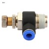 2pcs Tube Air Flow Speed Controller Pipe Pneumatic Fitting Regulator