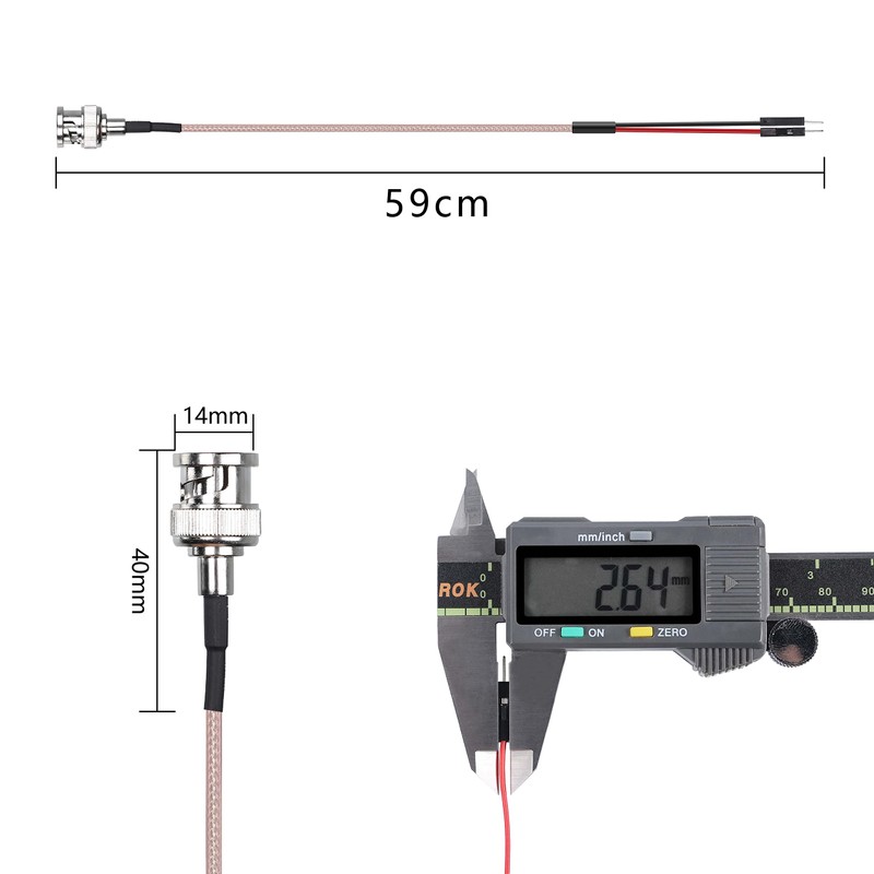 XMSJSIY BNC male to Dupont Wire Test Leads Cable Connector