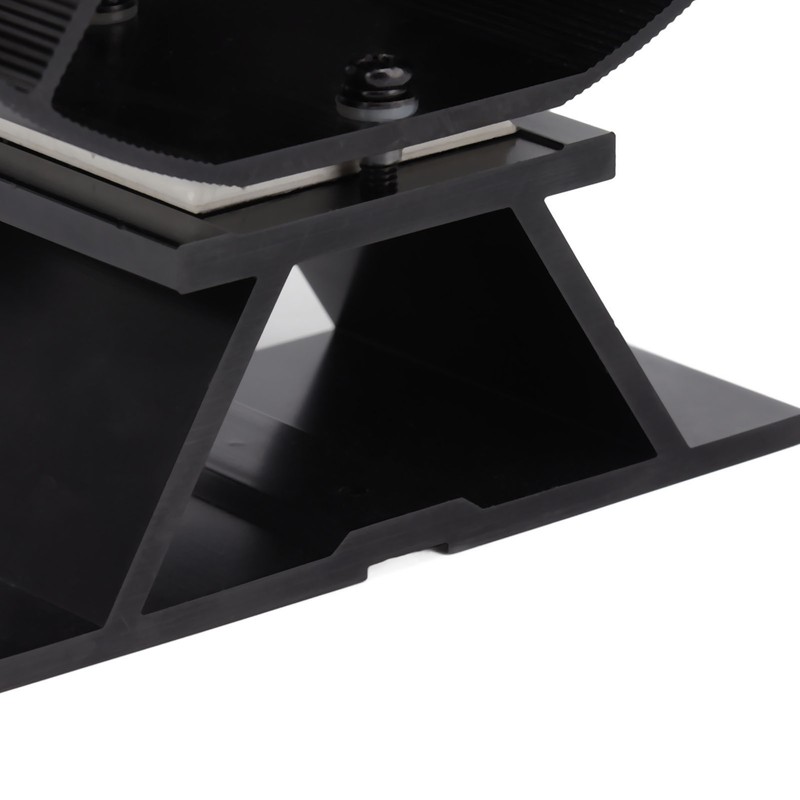 Heat Powered Stove Fan Aluminum Alloy 4 Blades Strong Wind