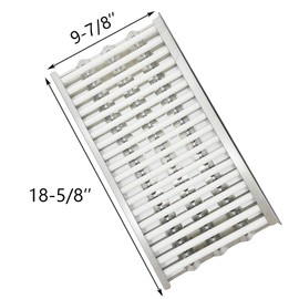 Complete Set of Radiant Trays 3Pack Heat Plate Ceramic Rods Complete Replacement parts for DCS 27" 36" 48" Series 36EBQAR, 48DBQR, BGA36-BQARL Gas Grills Heat shield Deflector 18-5/8" x 9-7/8"
