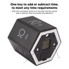 Hex Flip Timer with Mute Alarm Function Magnetic Time Management