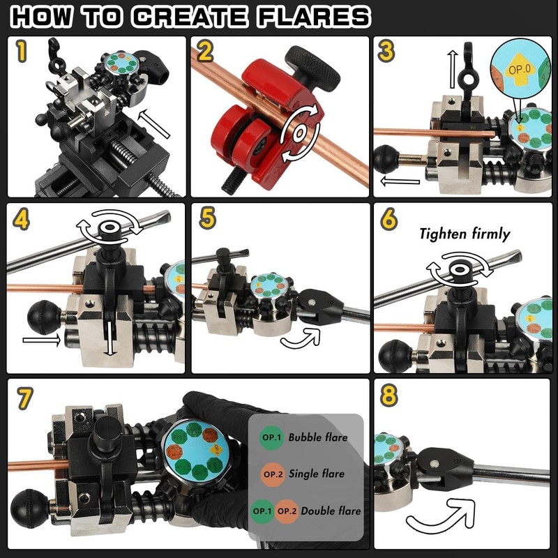 Professional Brake Line Flaring Tool Kit - 45 Degree Single,