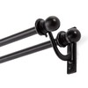 Kenney KN85001 Scroll Ball End Standard Decorative Window Double Curtain