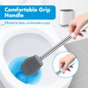 Toilet Brush, Silicone Toilet Brush and Holder, Flexible Toilet Bowl