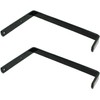 Spares2go Universal Wall Ladder Rack Brackets (Black)