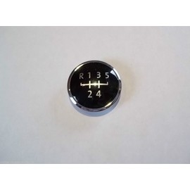 Volkswagen T5 Transporter 2003-2015 CHROME gear knob badge, plaque, 5 speed emblem - chrome model
