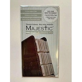 Set of Two Majestic Bible Tabs in Silver and Lavender