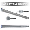 Studio Crafted Tacky Wrap Golf Grip 2pcs (Standard, Grey)