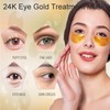 24K Gold Eye Mask, Jiasoval 16 Pairs Under Eye Patches