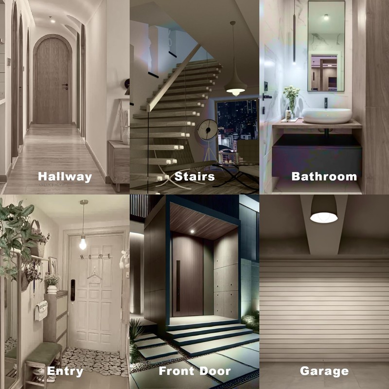 ORALUCE Motion Sensor Light Bulbs Indoor Outdoor 60 watt Equivalent,