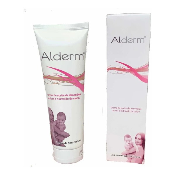 Alderm Crema Humectante con Aceite de Almendras Dulces, Nutre la