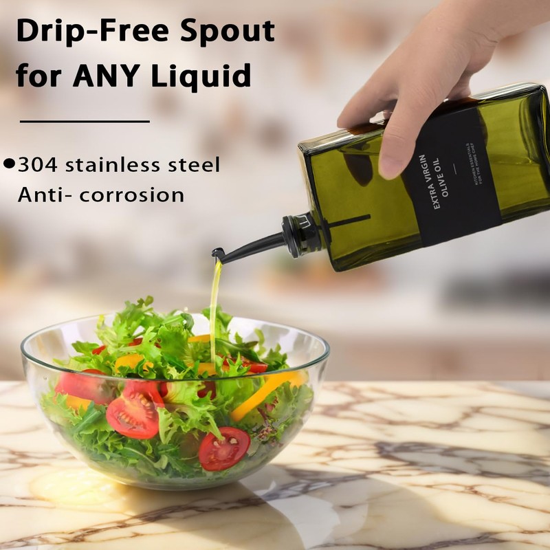 Gelury Olive Oil Dispenser Bottle for Kitchen 16.9oz, UV-Blocking Oil
