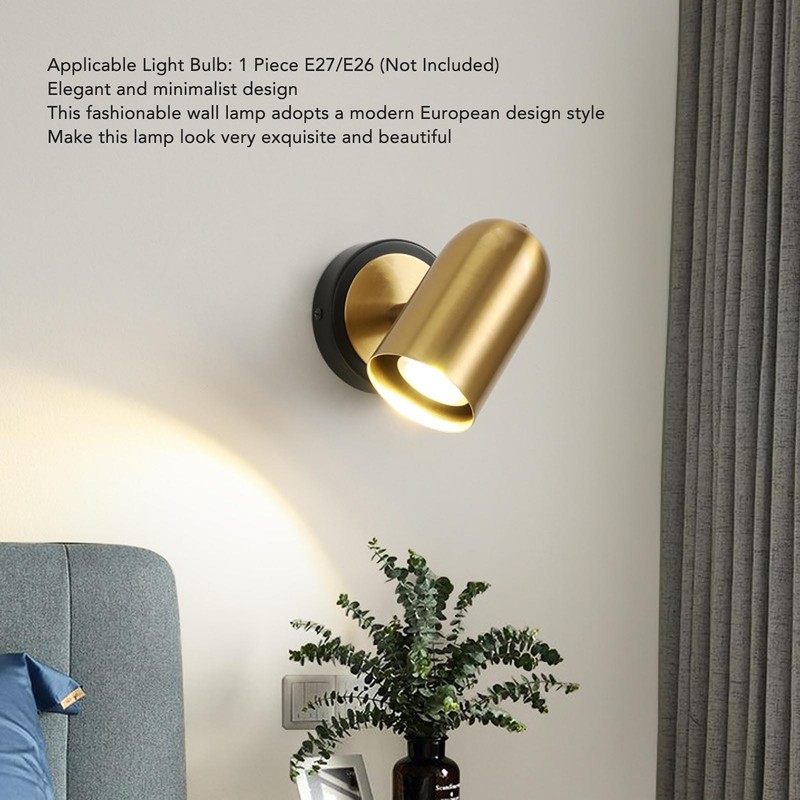 Plug in Wall Lamp Modern Minimalist Nordic Luxury Bedside Wall