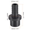 sourcing map PVC Pipe Fitting 12mm Barbed x 20mm OD