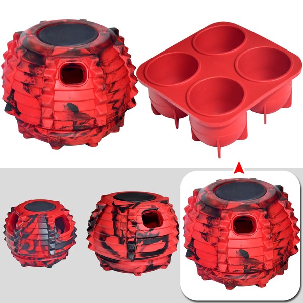 XHX Dog Toy, Durable Large Dog Toys, Freezable Fillable Rubber