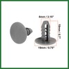 Motoforti 50PCS 8mm Hole Gray Plastic Rivet Door Push in