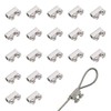 20Pcs Upgraded wire Rope cable clamps single/hole cable clamps (3.0mm