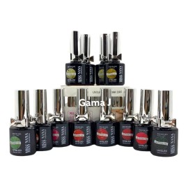 Miss Nana Set Esmaltes Caja Con 12 Tonos Gel Polish 3 Pasos Miss Nana