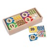 Melissa & Doug Self-Correcting Wooden Number Puzzles with Storage Box