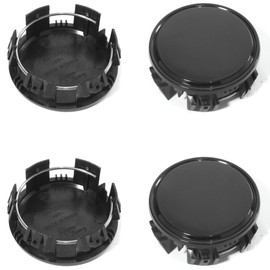 DewFlew 4Pcs Wheel Center Caps for Camry Avalon RAV4 Wheel Rim Outer 62.2 mm(2.45 in) Inner 56 mm(2.2 in) Glossy Black Hub Caps, Replacement PT280-03200-02 42603-YY340 42603-YY380