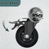Lygoeege 4 Inch Swivel Caster Wheels with Dual Brake, Up