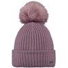 Barts Knitted Winter Bobble Hat Kenzie, mauve