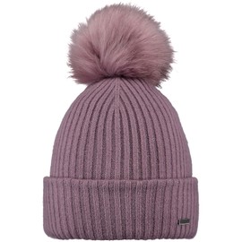 Barts Knitted Winter Bobble Hat Kenzie, mauve