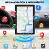 Single Din Wireless CarPlay Stereo - 10.1 Inch Rotatable Wireless