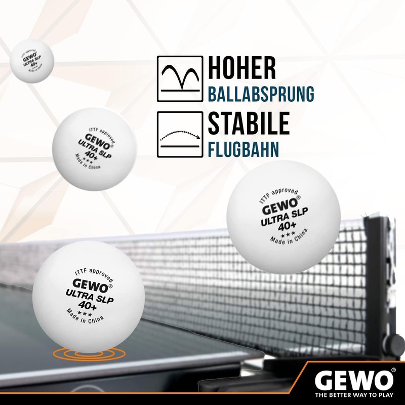 Gewo Ultra SLP 6 Piece Ball without Seam/Maximum Roundness Table