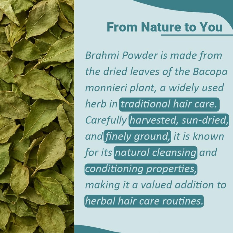 minature Organic Brahmi Powder (Bacopa Monnieri) - 227 g /