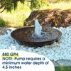 NFESOLAR 880GPH Submersible Pump, 60W Ultra Quiet Submersible Water Pump