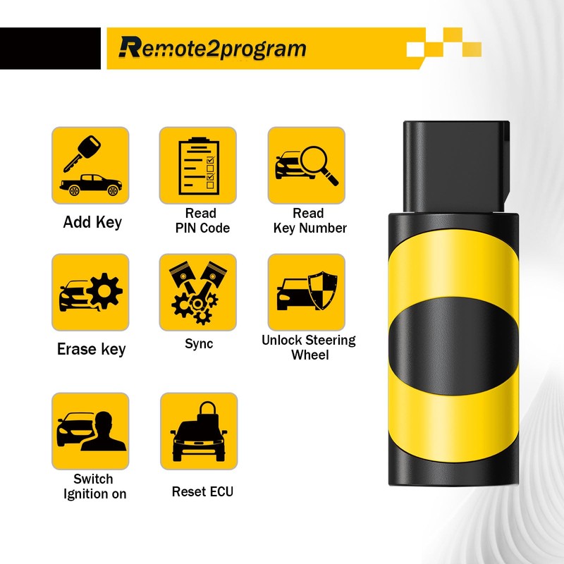 Remote2program Car Key DIY Programming Kit and Keyless Entry Remote