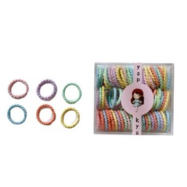 Set of 90 Mini Elastic with Case, 3 Types, Hair Elastic Set, Kids, Baby, Dull Color, Cute, Korean, Fashionable, Large, Mat, Hair Clip, Hair Ornament, Children, Women's, Children, Kindergarten, Nursery, Kindergarten, Kindergarten, Kindergarten, Kindergart