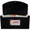 JAM PAPER Accordion Folders - 13 Pocket Plastic Expanding File