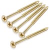 Cauldham Bright Brass Wood Screws #9 x 3 Inch for