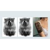 2 Sheets Temporary Wolf Tattoo Forest Tattoo Animal Tattoo Arm