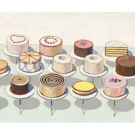Cakes, 1963 Poster Print by Wayne Thiebaud (32 x 28)